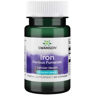 Swanson SWANSON Iron Ferrous Fumarate 18 mg (60 kaps.)