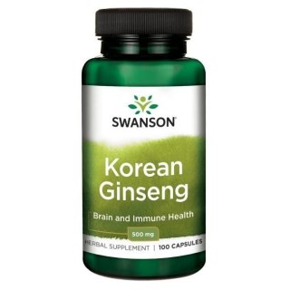 Swanson SWANSON Korean Ginseng 500 mg (100 kaps.)