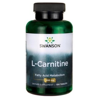 Swanson SWANSON L-Carnitine - L-karnityna 500 mg (100 tabl.)