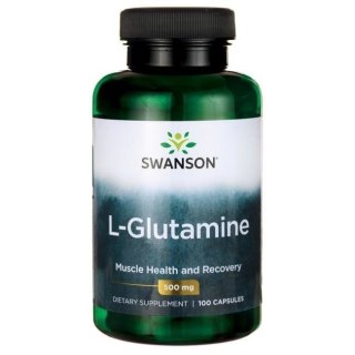 Swanson SWANSON L-glutamina 500 mg (100 kaps.)