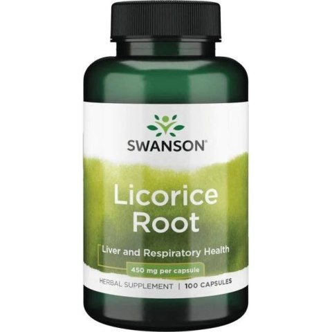 Swanson SWANSON Licorice - Lukrecja 450 mg (100 kaps.)