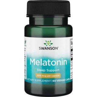 Swanson SWANSON Melatonina 500 mcg (60 kaps.)