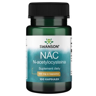 Swanson SWANSON NAC - N-Acetylo-L-Cysteina 150 mg (100 kaps.)