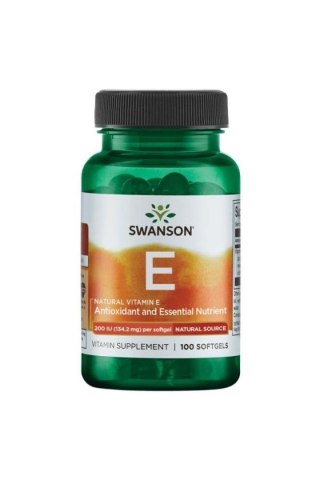 Swanson SWANSON Natural Vitamin E - Witamina E 200 IU (100 kaps.)