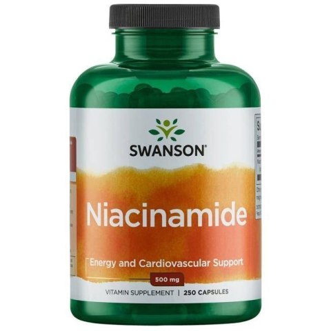 Swanson SWANSON Niacinamide 500 mg (250 kaps.)