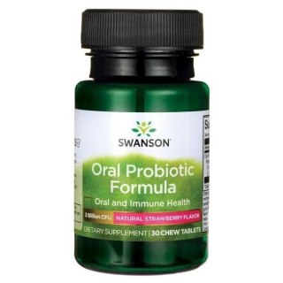 Swanson SWANSON Oral Probiotic Formula - Probiotyczna formuła dla jamy ustnej (30 tabl)