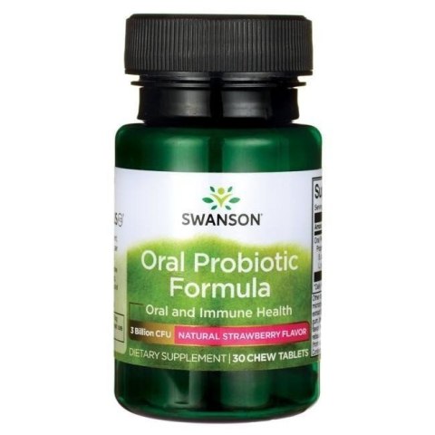 Swanson SWANSON Oral Probiotic Formula - Probiotyczna formuła dla jamy ustnej (30 tabl)