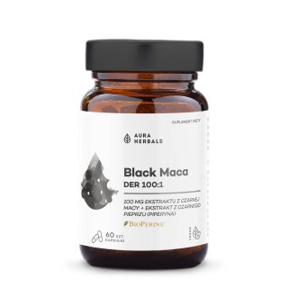 Aura Herbals AURA HERBALS Black Maca DER 100:1 (60 kaps.)