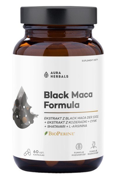 Aura Herbals AURA HERBALS Black Maca Formula (60 kaps.)