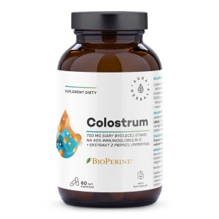 Aura Herbals AURA HERBALS Colostrum 700 mg + BioPerine® (60 kaps.)