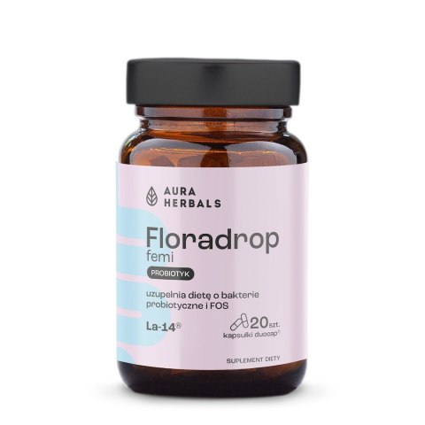 Aura Herbals AURA HERBALS Floradrop femi, probiotyk dla kobiet (20 kaps.)
