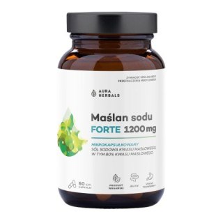 Aura Herbals AURA HERBALS Maślan sodu FORTE 1200 mg mikrokapsułkowany (60 kaps.)