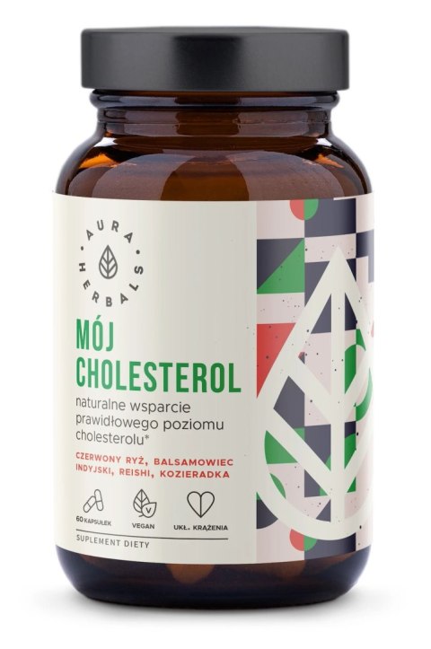 Aura Herbals AURA HERBALS Mój Cholesterol - Prawidłowy Poziom (60 kaps.)