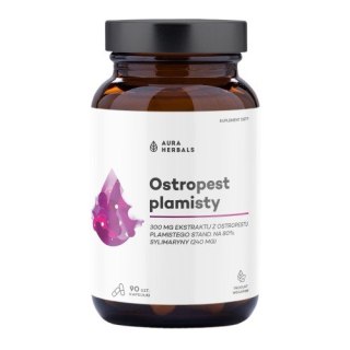 Aura Herbals AURA HERBALS Ostropest plamisty - 80% Sylimaryny (90 kaps.)