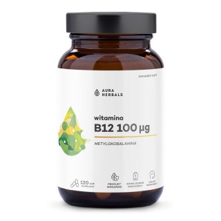 Aura Herbals AURA HERBALS Witamina B12 100 mcg Metylokobalamina (120 kaps.)