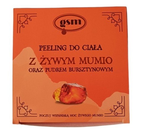 GSM GSM MUMIO Peeling do ciała z żywym Mumio i pyłem bursztynowym (200 ml)