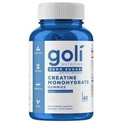 Goli Nutrition GOLI NUTRITION Creatine Monohydrate Zero Sugar - Kreatyna Monohydrat - żelki bez cukru (60 żelek)