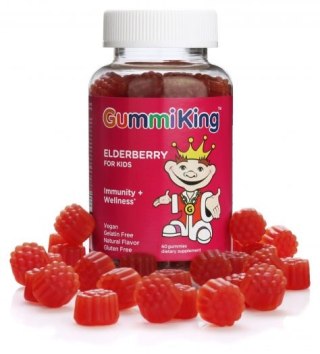 GummiKing GUMMIKING Elderbery for Kids - Czarny bez żelki dla dzieci (60 żelek)