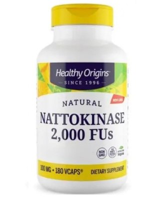 Healthy Origins HEALTHY ORIGINS Natural Nattokinase 2000FUs - Nattokinaza 100 mg (180 kaps.)