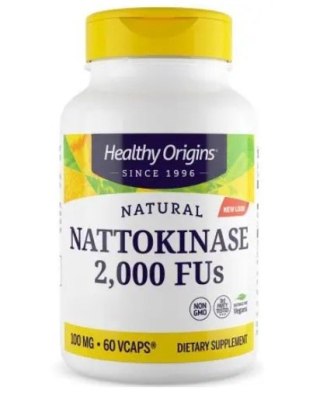 Healthy Origins HEALTHY ORIGINS Natural Nattokinase 2000FUs - Nattokinaza 100 mg (60 kaps.)