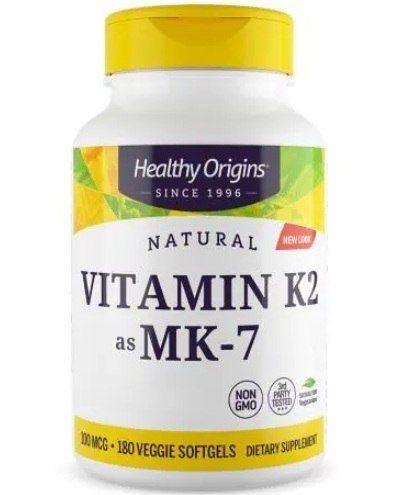 Healthy Origins HEALTHY ORIGINS Vitamin K2 Mk7 - Witamina K 100 mcg (180 kaps.)