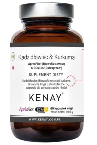 Kenay KENAY Kadzidłowiec & Kurkuma ApresFlex® (Boswellia serrata) & BCM 95® (CURCUGREEN®) (60 kaps.)