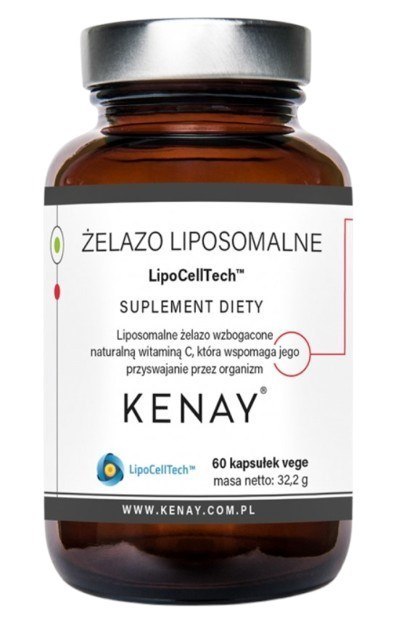 Kenay KENAY Żelazo liposomalne LipoCellTech™ (60 kaps.)