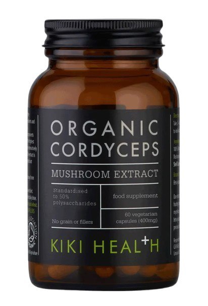 Kiki Health KIKI HEALTH Organic Cordyceps ekstrakt 400 mg - Ekstrakt z grzyba Cordyceps (60 kaps.)