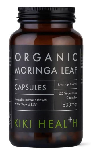 Kiki Health KIKI HEALTH Organic Moringa Leaf - sproszkowane liście Moringi (120 kaps.)