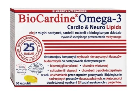 Marinex MARINEX BioCardine Omega-3 Cardio & Neuro Lipids (60 kaps.)