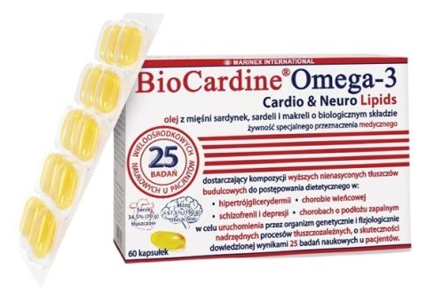 Marinex MARINEX BioCardine Omega-3 Cardio & Neuro Lipids (60 kaps.)