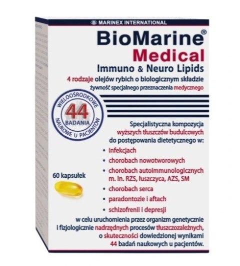 Marinex MARINEX BioMarine Medical Immuno & Neuro Lipids (60 kaps.)