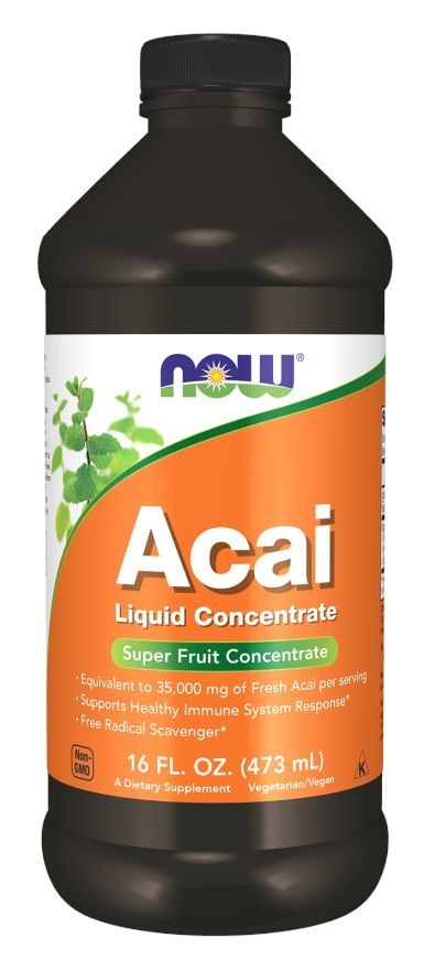NOW Foods NOW FOODS Acai Liquid Concentrate - Acai Płynny Koncentrat (473 ml)