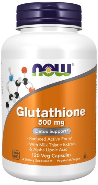 NOW Foods NOW FOODS Glutathione 500 mg - Glutation 500 mg (120 kaps.)