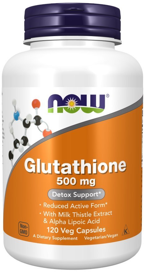 NOW Foods NOW FOODS Glutathione 500 mg - Glutation 500 mg (120 kaps.)
