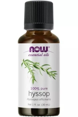 NOW Foods NOW FOODS Hyssop - 100% Olejek Hyzopowy (30 ml)