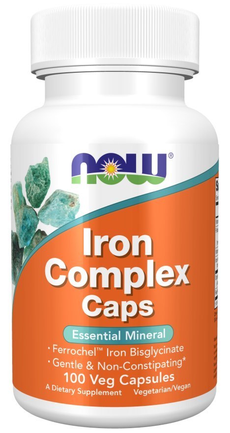 NOW Foods NOW FOODS Iron Complex - Żelazo Complex (100 kaps.)