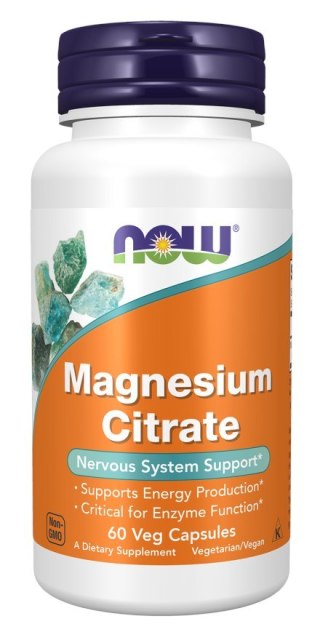 NOW Foods NOW FOODS Magnesium Citrate - Cytrynian Magnezu (60 kaps.)