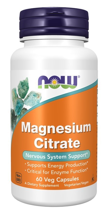 NOW Foods NOW FOODS Magnesium Citrate - Cytrynian Magnezu (60 kaps.)