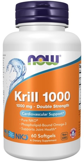 NOW Foods NOW FOODS Olej z Kryla 1000 mg - Neptun Krill Oil DHA EPA (120 kaps.)