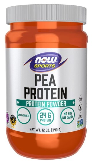NOW Foods NOW FOODS Pea Protein Unflavored Powder - Izolat Białka Grochu (340 g)