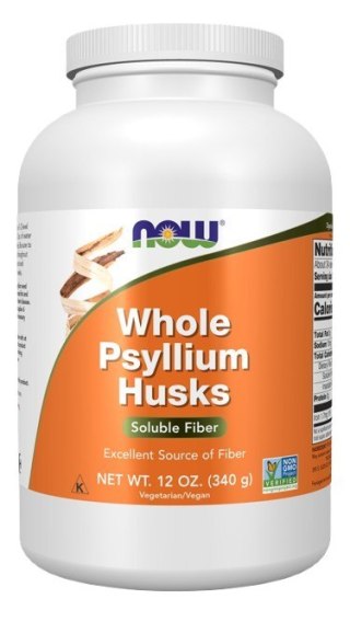 NOW Foods NOW FOODS Psyllium Husks Whole - Babka płesznik - łupina (340 g)