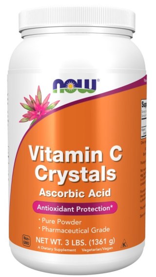 NOW Foods NOW FOODS Vitamin C Crystals Powder - WItamina C (Crystals) Kwas Askorbinowy (1361 g)