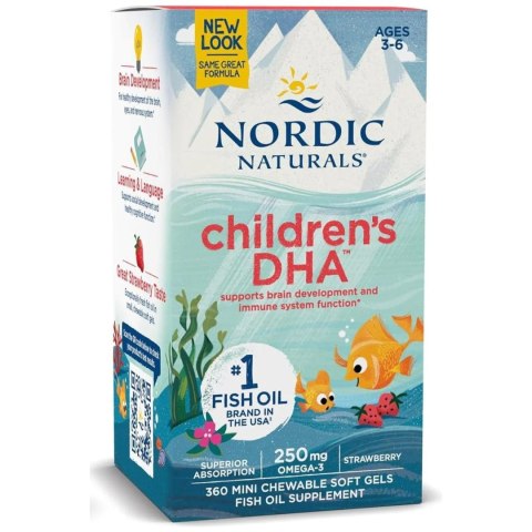 Nordic Naturals NORDIC NATURALS Childrens DHA 250 mg (360 kaps.)
