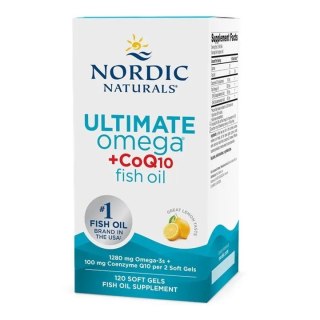 Nordic Naturals NORDIC NATURALS Ultimate Omega + CoQ10 1280 mg (120 kaps.)