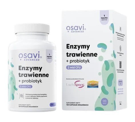 Osavi OSAVI Enzymy trawienne + probiotyk (120 kaps.)