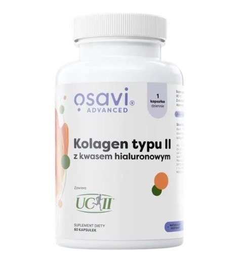 Osavi OSAVI Kolagen Typu II z Kwasem Hialuronowym (60 kaps.)
