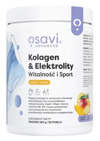 Osavi OSAVI Kolagen i Elektrolity Witalność i Sport, ananas-mango (390 g)