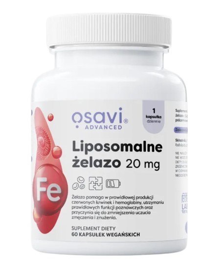 Osavi OSAVI Liposomalne Żelazo 20 mg (60 kaps.)
