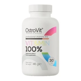 OstroVit OSTROVIT 100% Vit&Min (30 tabl.)